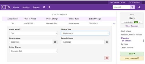 Offender Police Charges